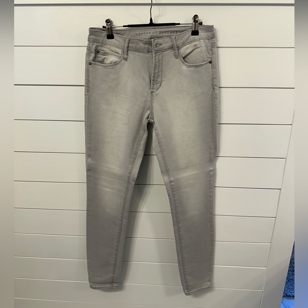 Articles Of Society Light Gray Women’s Skinny Jeans